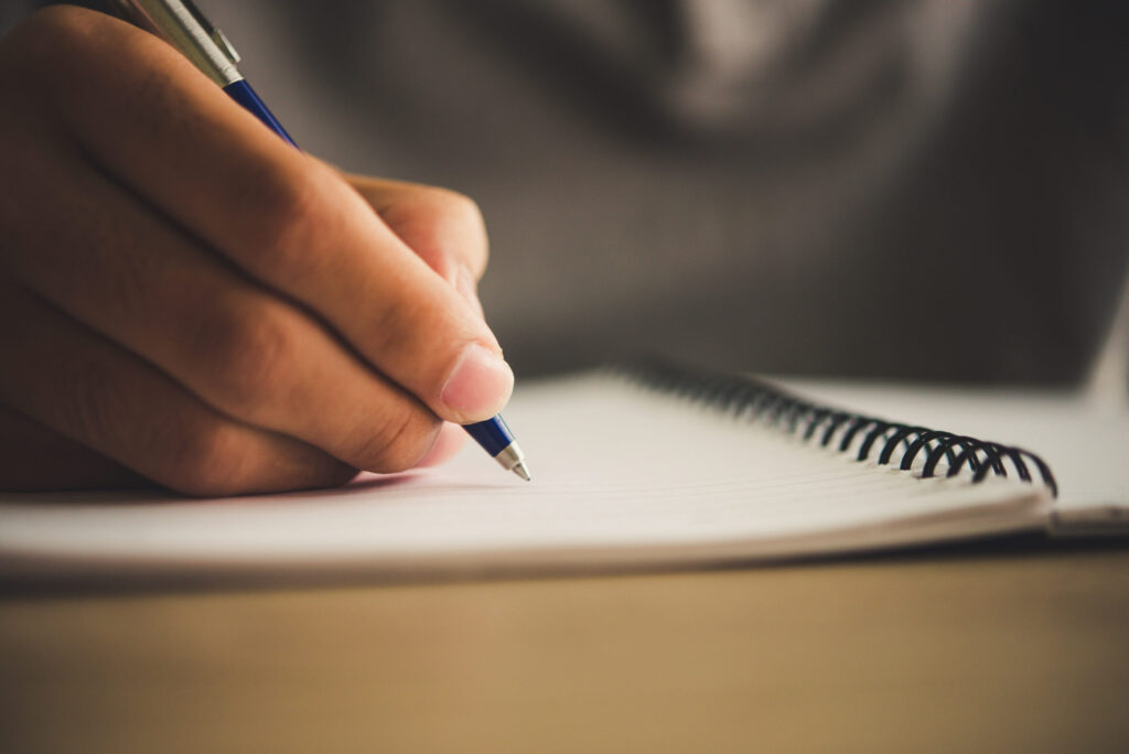Student writing responses to the Common Application COVID-19 essay prompt, The Red Pen